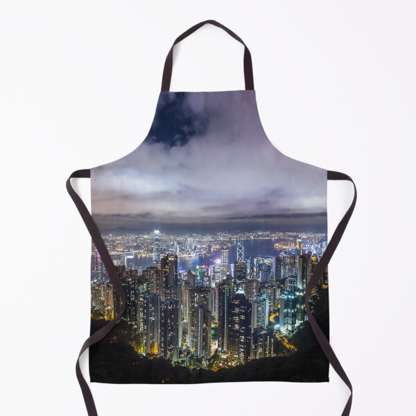 Item preview, Beautiful evening view of the Hong Kong city, HK downtown view. | Hong Kong souvenir. designed and sold by 2AcesDesign.