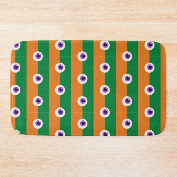 Item preview, Green Orange Stripe Purple Eye designed and sold by Sunny Collections.
