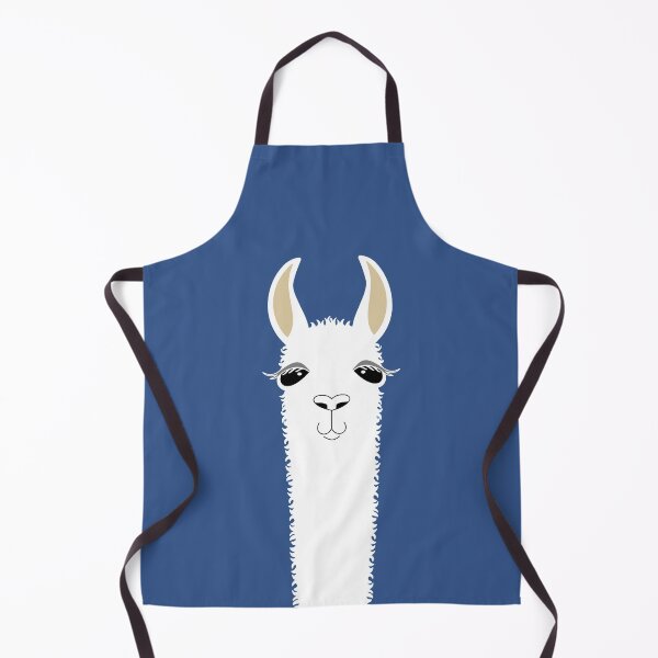 Item preview, LLAMA PORTRAIT ON CLASSIC BLUE designed and sold by Jean Gregory Evans.