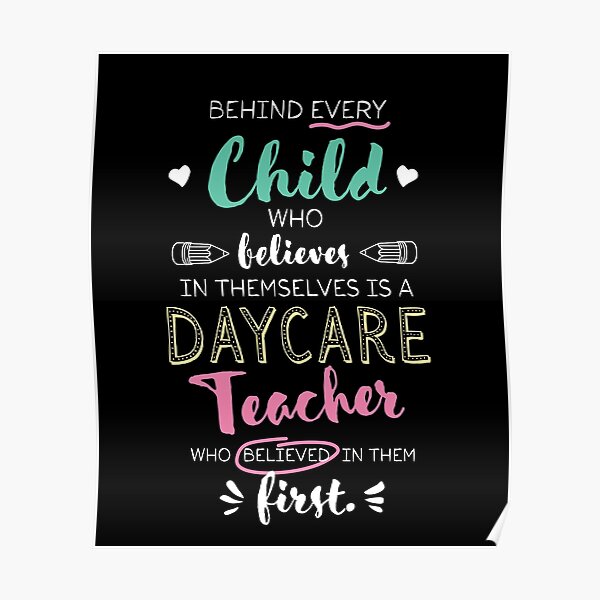 Daycare Teacher Posters Redbubble