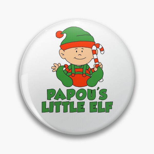 Item preview, Papou's Little Elf Cartoon Greek Grandfather Christmas designed and sold by jaycartoonist.