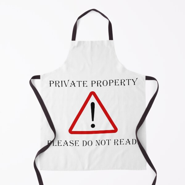 Item preview, warning: private property, Please do not Read designed and sold by NoetherSym.