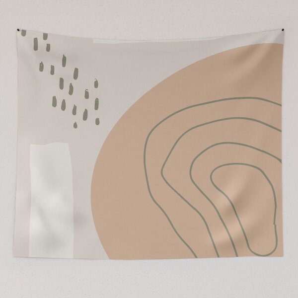 Item preview,  Abstract beige boho coral designed and sold by Carolina Salazar.