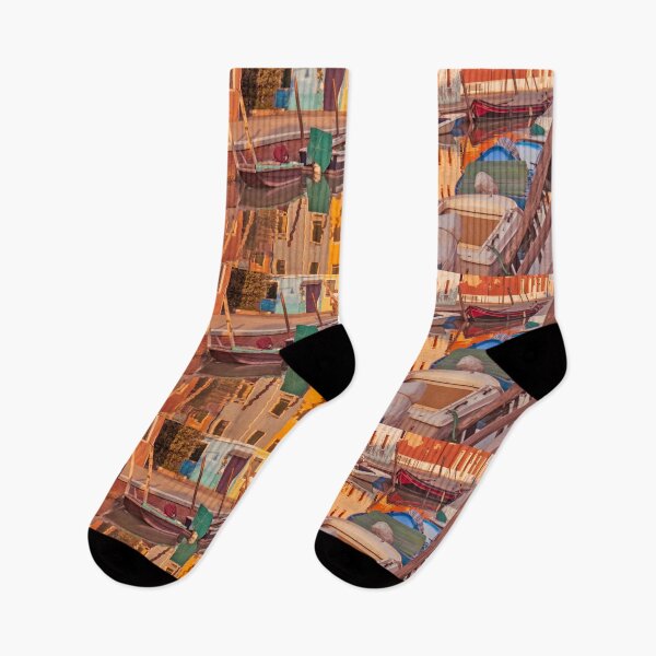 Item preview, Burano, Italia - sunset canal Fondamenta  pescheria  designed and sold by PepperMendez.