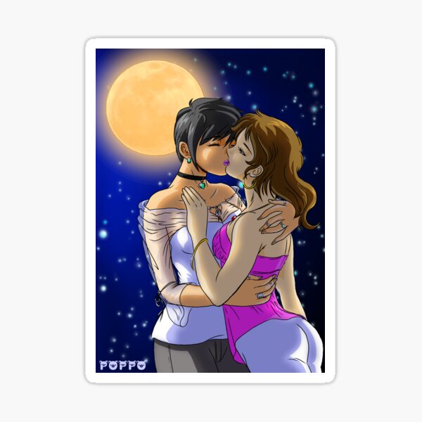 univers'all love : lesbian couple Sticker