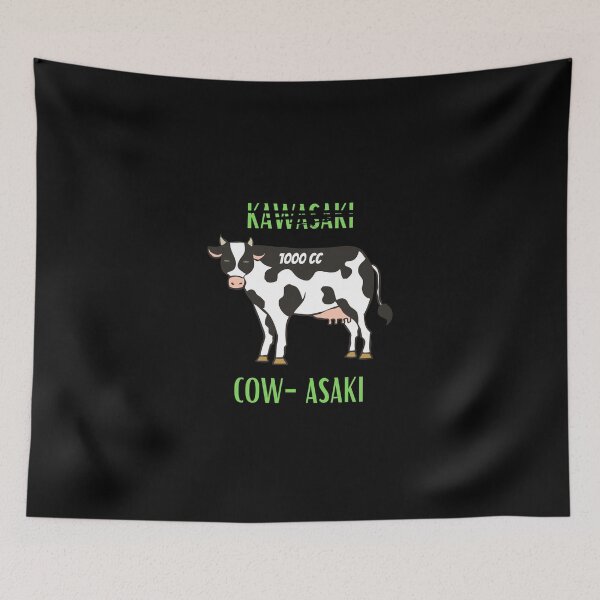 Item preview, Funny Kawasaki Cow Design designed and sold by narcocynic.