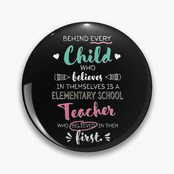 Item preview, Great Elementary School Teacher who believed - Appreciation Quote designed and sold by betternotes.