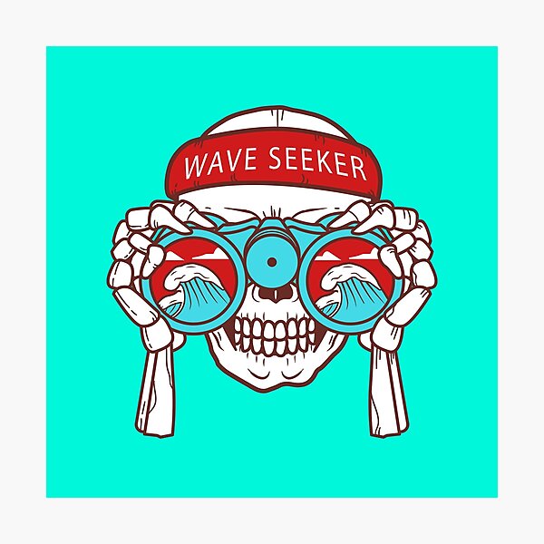 wave seeker sight is facing the sea Photographic Print