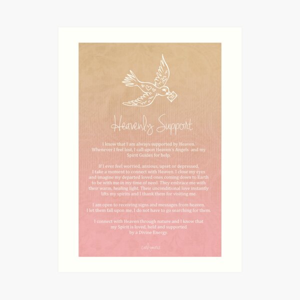 Affirmation - Heavenly Support Art Print
