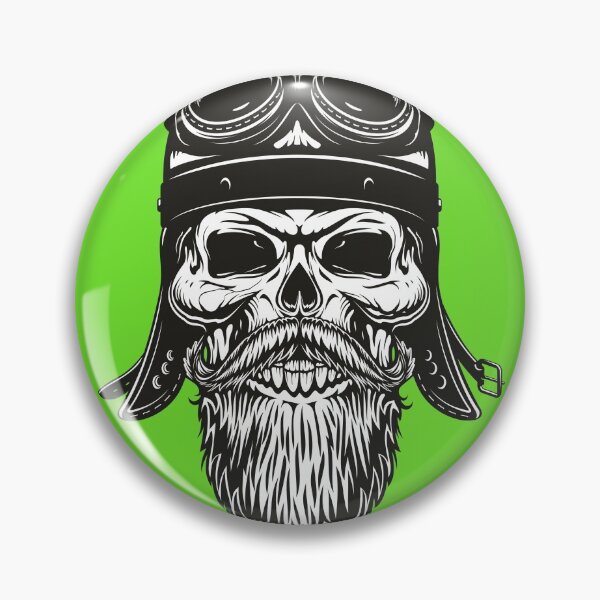 Item preview, Biker Skull designed and sold by NewWorldIsHere.