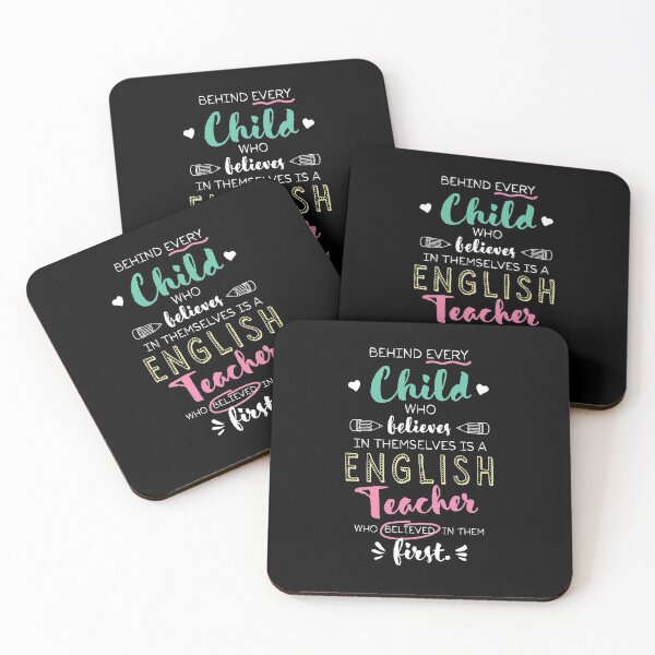 Item preview, Great English Teacher who believed - Appreciation Quote designed and sold by betternotes.
