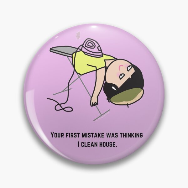 Item preview, Thinking I Clean House, Funny Cartoon Housekeeping Humor designed and sold by SavvyCleaner.