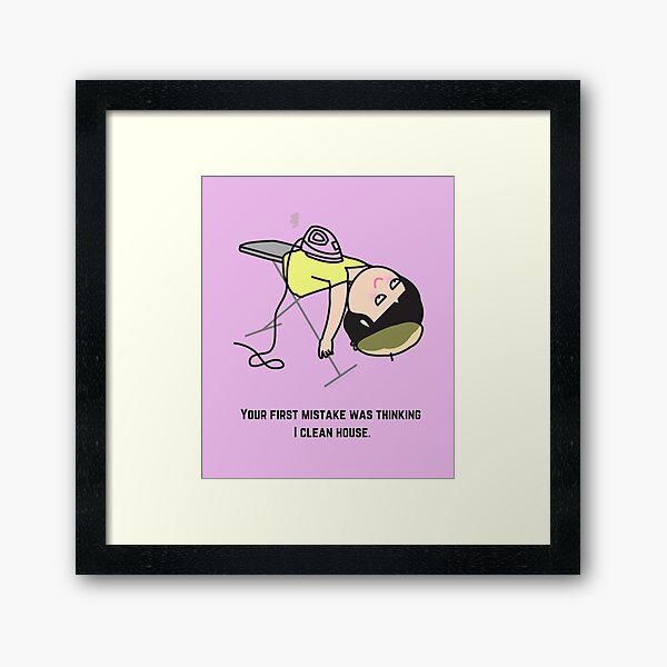 Item preview, Thinking I Clean House, Funny Cartoon Housekeeping Humor designed and sold by SavvyCleaner.