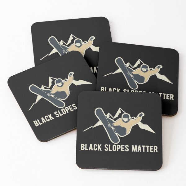 Item preview, Black Slopes Matter Snowboarding Snowboarders Gift designed and sold by Dan66.