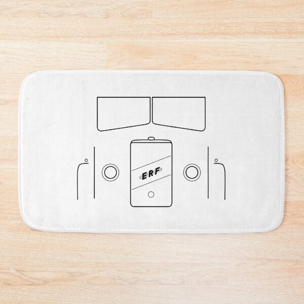 Item preview, ERF D16 classic 1950s lorry black outline graphic designed and sold by soitwouldseem.