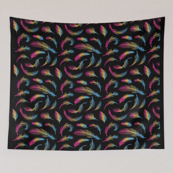 Item preview, Pansexual pride Feathers designed and sold by Pridish.