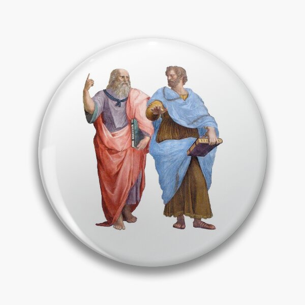 Plato and Aristotle Pin