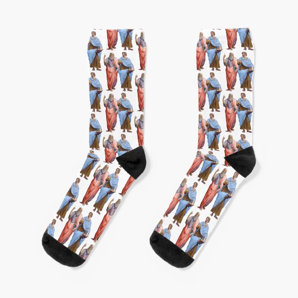 Plato and Aristotle Socks