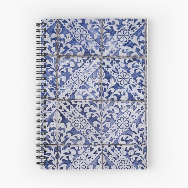 Item preview, Blue and white marble tiles designed and sold by bekindclothing-.