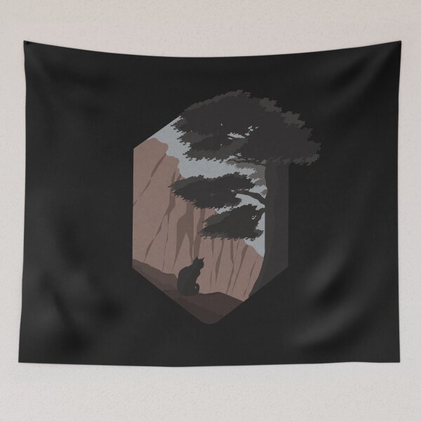 Item preview, Mountain Cat Silhouette designed and sold by Crystarowz.