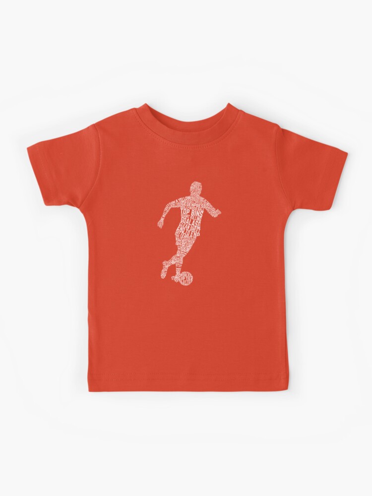 Football Soccer Player Word gamefacegear Redbubble Kids by | T-Shirt Art\
