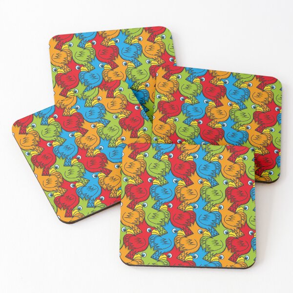 Item preview, Repeating Parrots Tessellation - Bright designed and sold by DaveSavageArt.