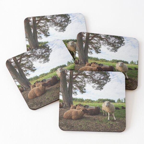 Item preview, Happy sheep on the field designed and sold by Jouko Lehto Photography.