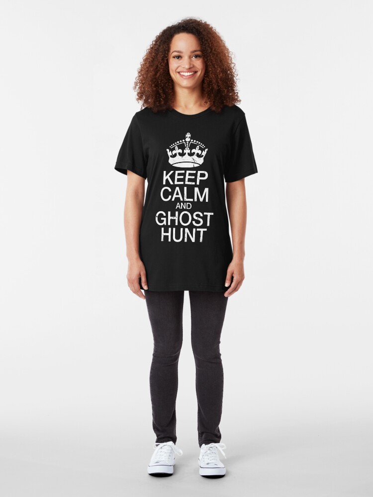 Alternate view of Keep Calm and Ghost Hunt Slim Fit T-Shirt