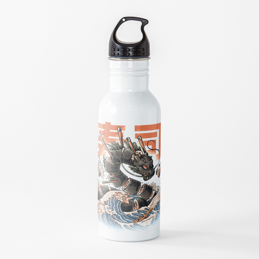The Black Sushi Dragon Water Bottle