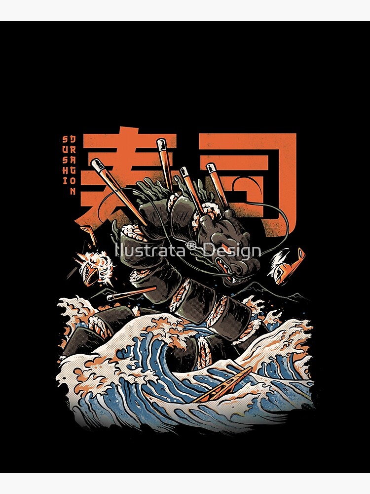 The Black Sushi Dragon by ilustrata