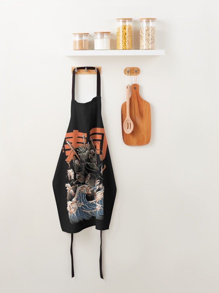 Alternate view of The Black Sushi Dragon Apron