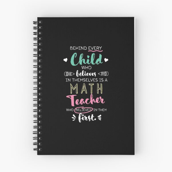 Item preview, Great Math Teacher who believed - Appreciation Quote designed and sold by betternotes.