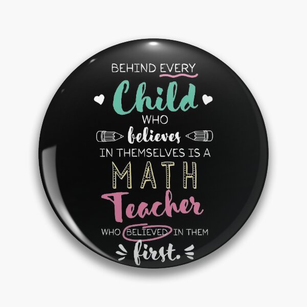 Artikelvorschau, Great Math Teacher who believed - Appreciation Quote entworfen und verkauft von betternotes.