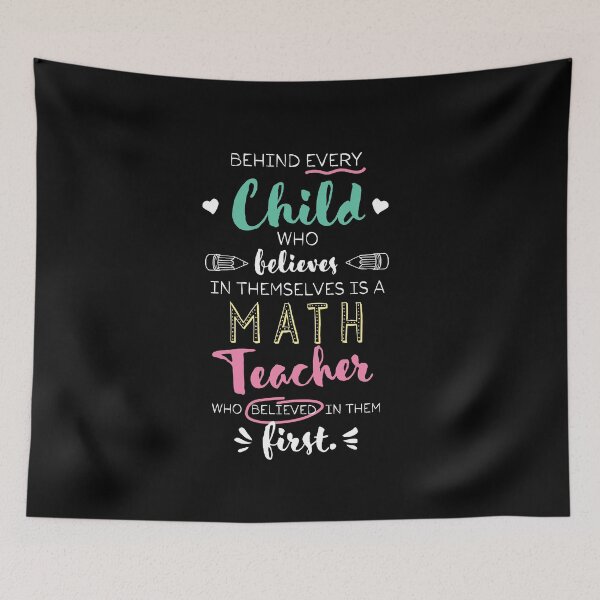 Item preview, Great Math Teacher who believed - Appreciation Quote designed and sold by betternotes.