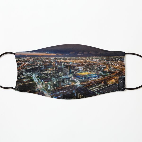 Melbourne at Night Kids Mask