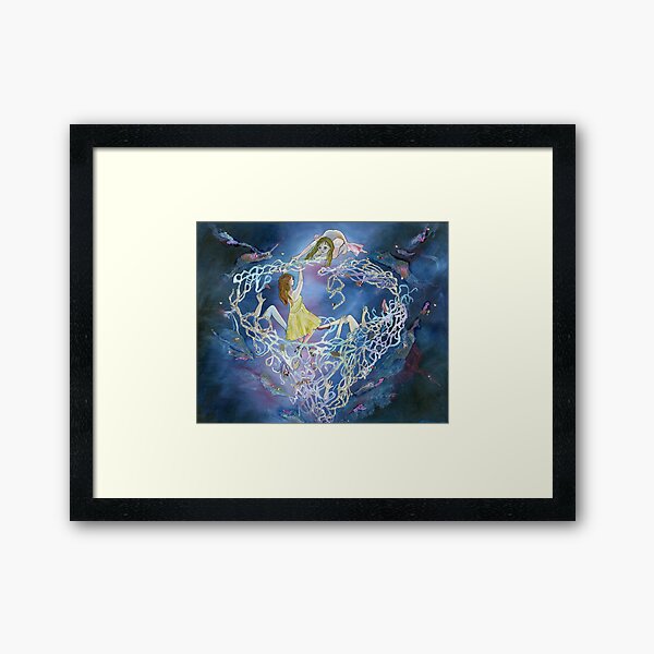 Glitter Sinkhole Framed Art Print