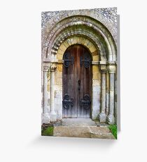 Old Door Greeting Card