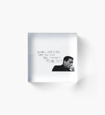 the office michael scott Acrylic Block