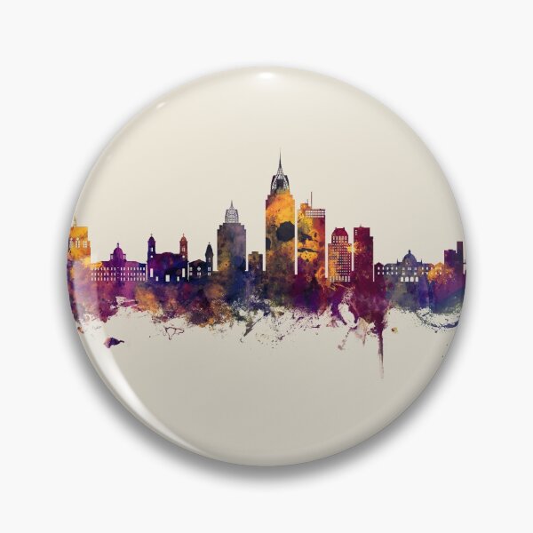 Item preview, Mobile Alabama Skyline designed and sold by ArtPrints.