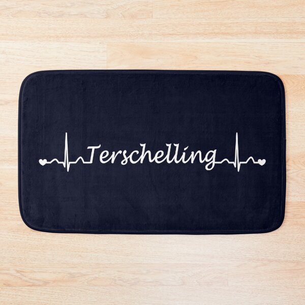 Item preview, Terschelling heartbeat dark blue white designed and sold by ChrissiCreation.