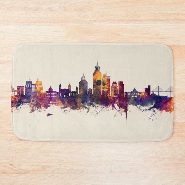 Item preview, Mobile Alabama Skyline designed and sold by ArtPrints.