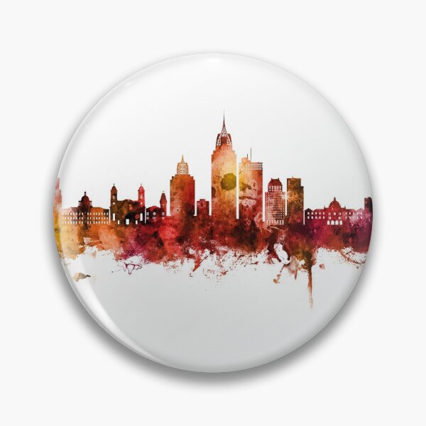 Item preview, Mobile Alabama Skyline designed and sold by ArtPrints.