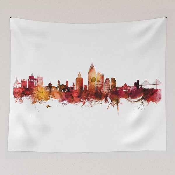 Item preview, Mobile Alabama Skyline designed and sold by ArtPrints.