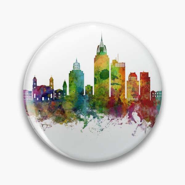 Item preview, Mobile Alabama Skyline designed and sold by ArtPrints.