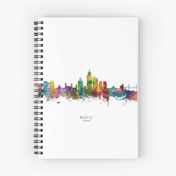 Item preview, Mobile Alabama Skyline designed and sold by ArtPrints.