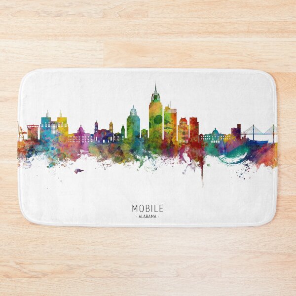 Item preview, Mobile Alabama Skyline designed and sold by ArtPrints.