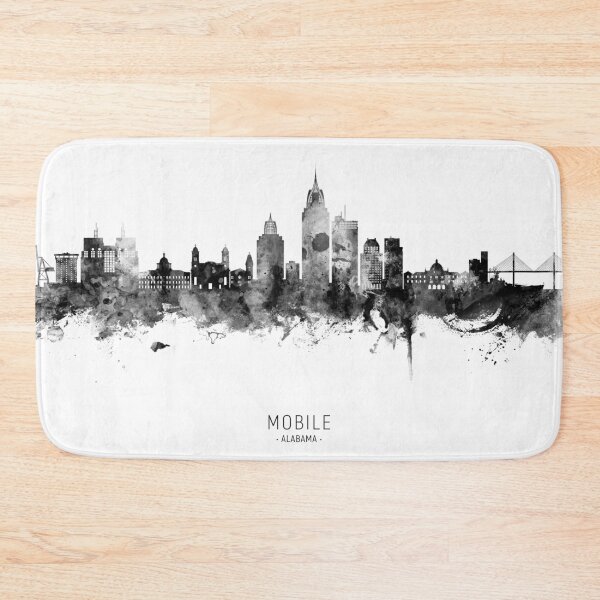 Item preview, Mobile Alabama Skyline designed and sold by ArtPrints.