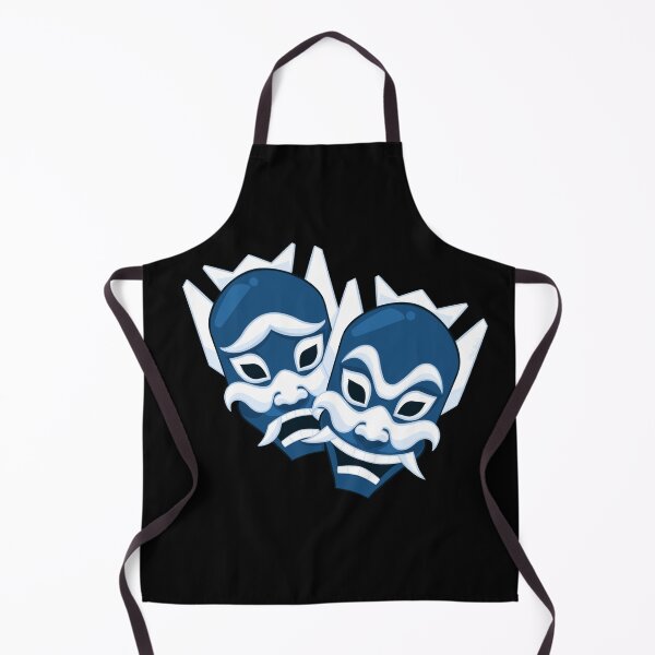 Item preview, Blue Spirit Mask Comedy Tragedy Avatar the Last Airbender Fan Art  designed and sold by hofdraws.