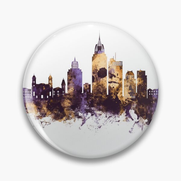 Item preview, Mobile Alabama Skyline designed and sold by ArtPrints.