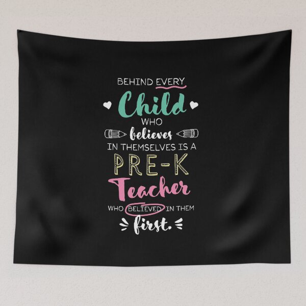 Artikelvorschau, Great Pre-K Teacher who believed - Appreciation Quote entworfen und verkauft von betternotes.